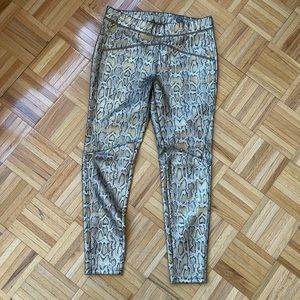 snakeskin leggings